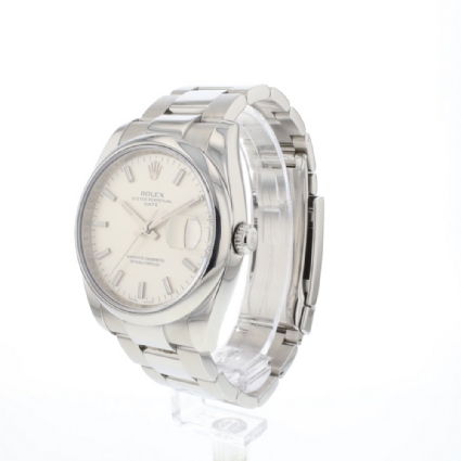 Oyster Perpetual Date 34 Silver Dial