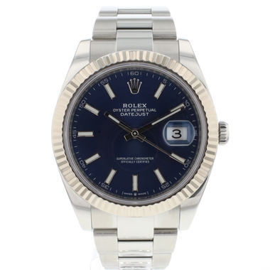 Rolex - Datejust 41 Oyster Fluted Blue Dial