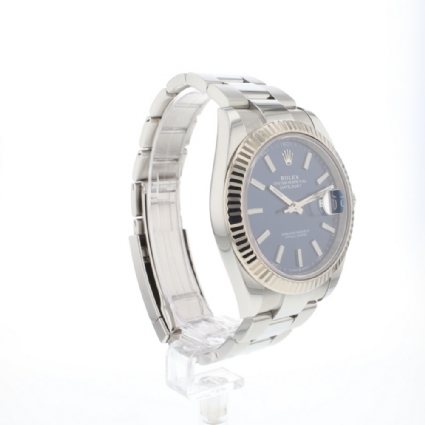Datejust 41 Oyster Fluted Blue Dial