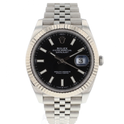 Datejust 41 Jubilee Fluted Black Dial