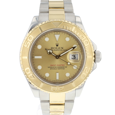 Rolex - Yacht-Master 40 Steel Gold Rehaut Champagne Dial