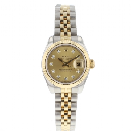 Lady-Datejust 26 Jubilee Steel/Gold Diamond Dial