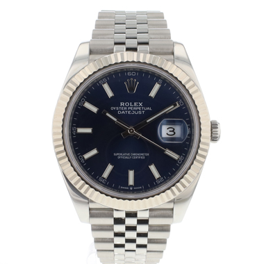 Rolex - Datejust 41 Oyster Fluted Blue Dial