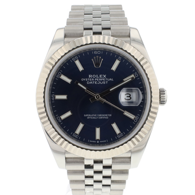 Rolex - Datejust 41 Jubilee Fluted Blue Dial