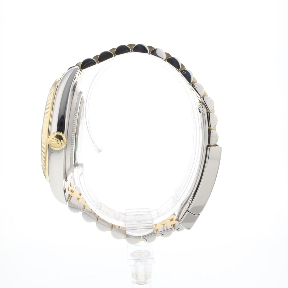 Datejust 41 Steel Gold Jubilee Fluted Black Diamond Dial