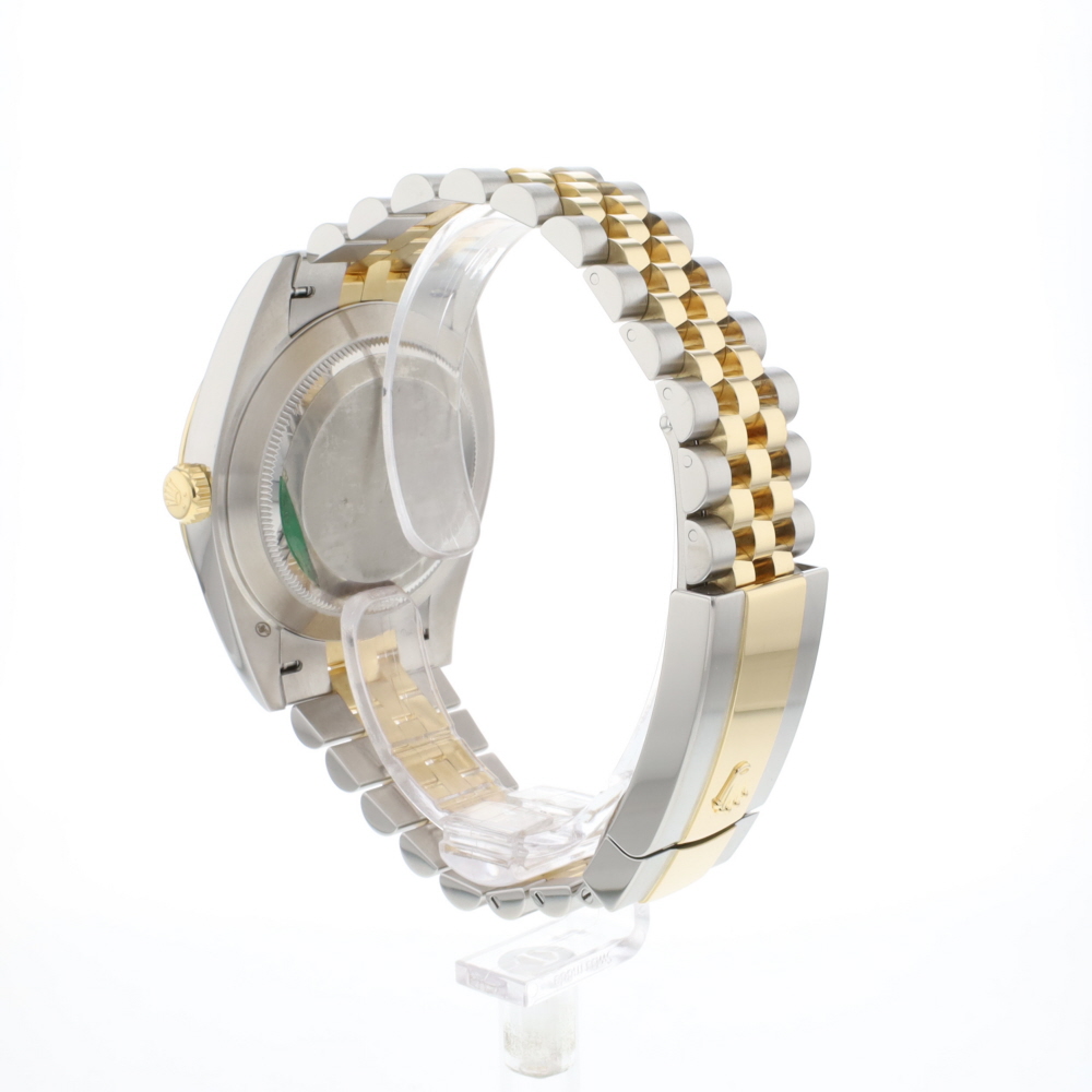 Datejust 41 Steel Gold Jubilee Fluted Black Diamond Dial