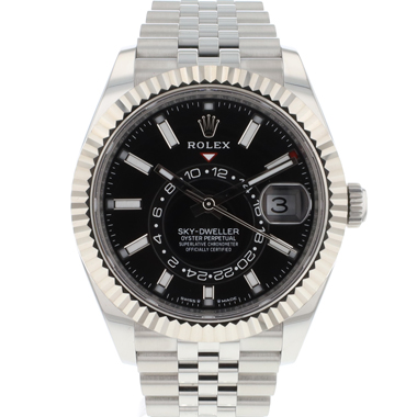 Rolex - Sky-Dweller Steel Jubilee Black Dial