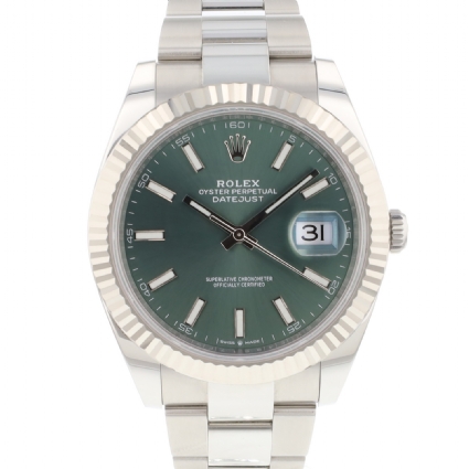Datejust 41 Fluted Oyster Green Dial NEW 2022
