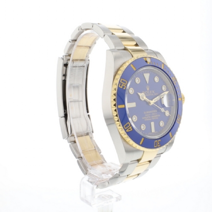 Submariner Date Steel Gold Blue Diamond Dial