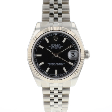 Rolex - Datejust 31 Midsize Jubilee Black Dial