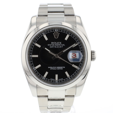 Rolex - Datejust 36 Black Roulette Dial