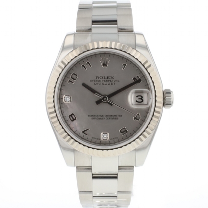 Datejust 31 Fluted Oyster MoP Diamond Dial