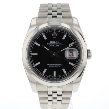 Rolex - Datejust 36 Black Roulette Dial