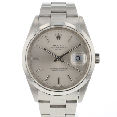 Rolex - Date 34 Silver Dial