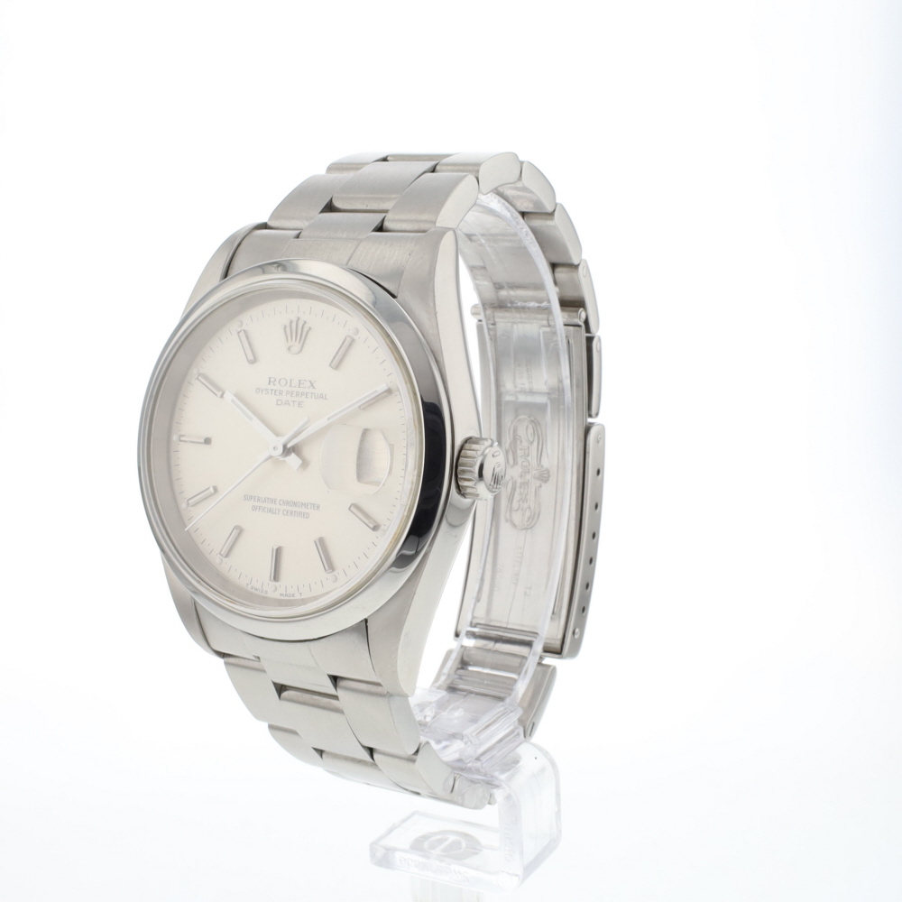 Date 34 Silver Dial
