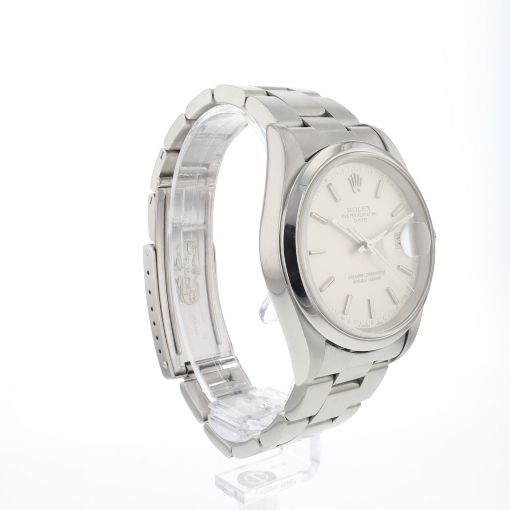 Date 34 Silver Dial