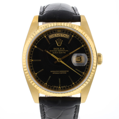 Rolex - Day-Date 36 Yellow Gold Black Dial