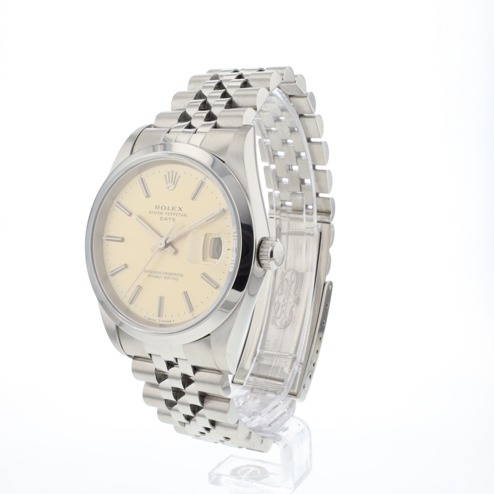 Date 34 Silver Dial