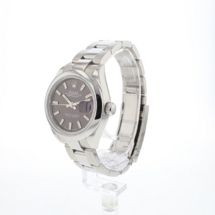 Lady-Datejust 28 Steel Oyster Grey Dial