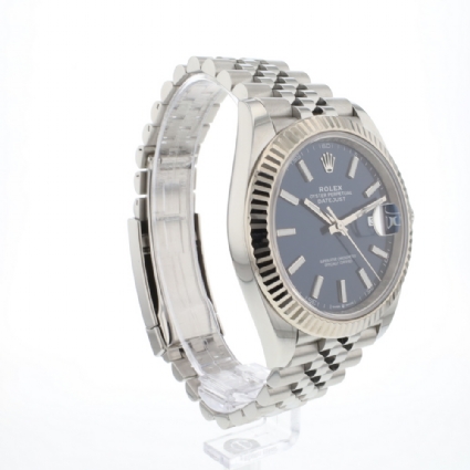 Datejust 41 Jubilee Fluted Blue Dial
