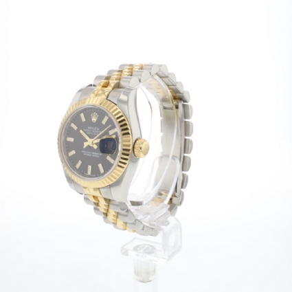 Lady-Datejust 26 Jubilee Steel/Gold Black Dial