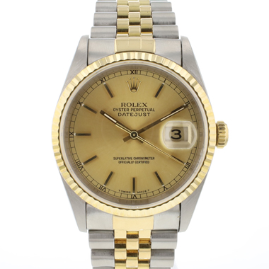 Rolex - Datejust 36 Steel/Gold Champagne Dial