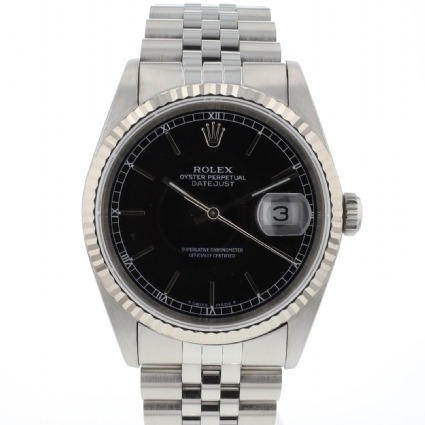 Datejust 36 Jubilee Fluted Black Dial