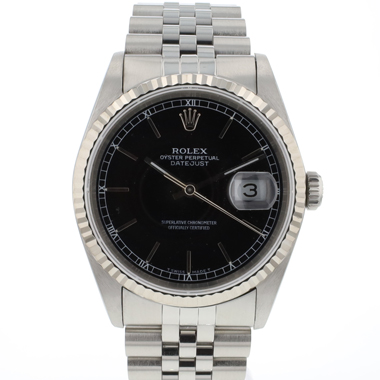 Rolex - Datejust 36 Jubilee Fluted Black Dial