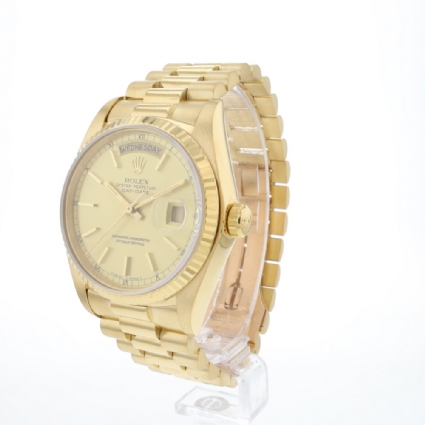 Day-Date 36 Yellow Gold Stick Dial