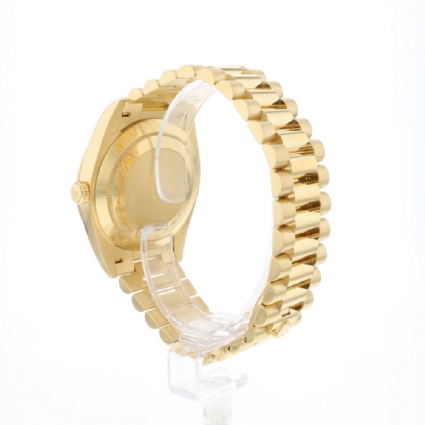 Day-Date 40 Yellow Gold Silver Honey Comb Dial