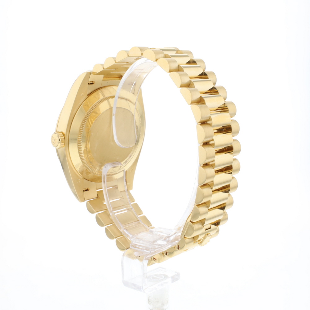 Day-Date 40 Yellow Gold Silver Honey Comb Dial