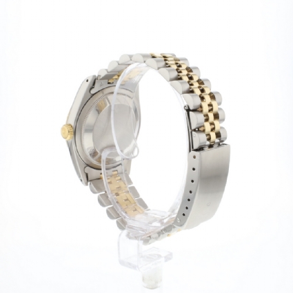 Datejust 36 Steel Gold Jubilee Fluted Green Vignette Diamond Dial