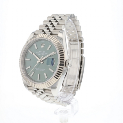 Datejust 41 Jubilee Mint Green Motif Dial