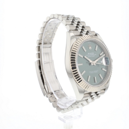 Datejust 41 Jubilee Mint Green Motif Dial