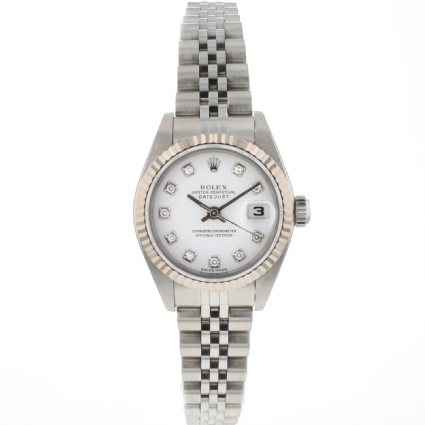 Lady-Datejust 28 Lady Jubilee Diamond White Dial