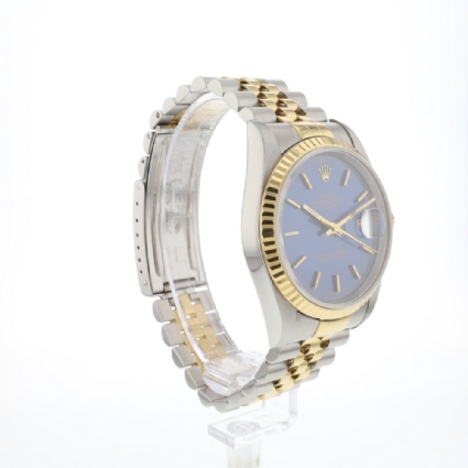 Datejust 36 Steel Gold Jubilee Fluted Blue Dial