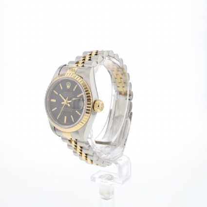Lady-Datejust 26 Steel/Gold Jubilee Black Dial