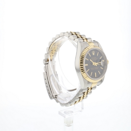 Lady-Datejust 26 Steel/Gold Jubilee Black Dial