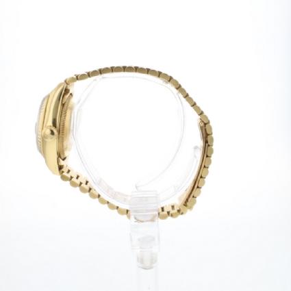 Lady-Datejust 26 Yellow Gold Blue Vignette Diamond Dial