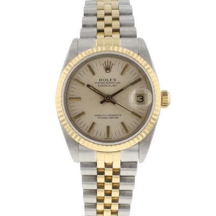 Datejust 31 Steel Gold Jubilee Fluted Silver Dial