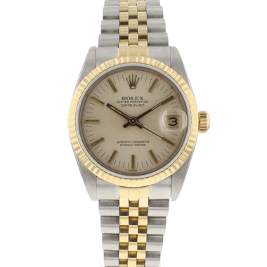 Rolex - Datejust 31 Steel Gold Jubilee Fluted Silver Dial