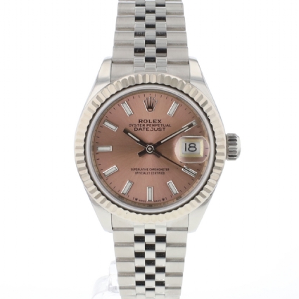 Lady-Datejust 28 Steel Jubilee Fluted Pink Dial