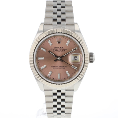 Rolex - Lady-Datejust 28 Steel Jubilee Fluted Pink Dial