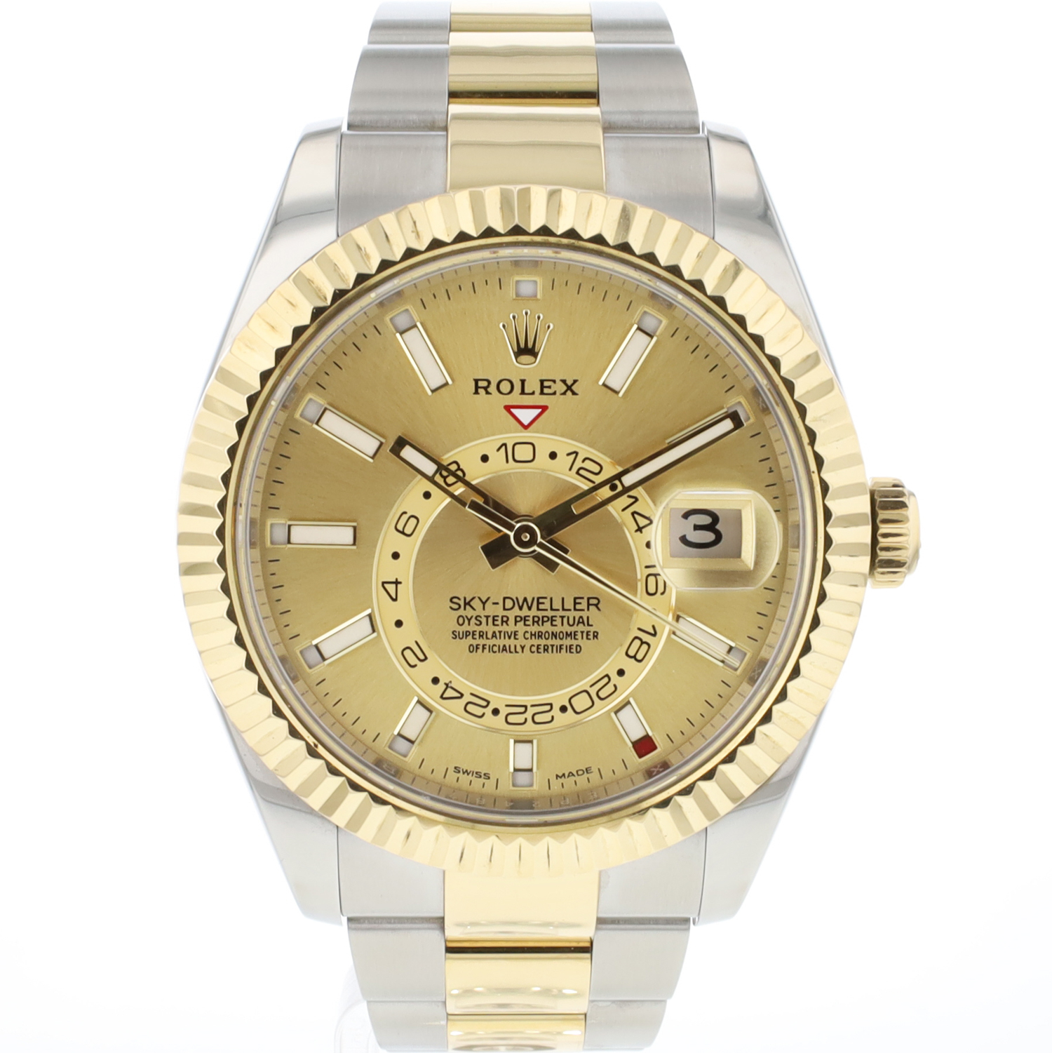 Sky-Dweller Steel/Gold Champagne Dial