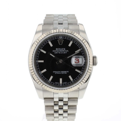 Datejust 36 Jubilee Fluted Black Roulette Dial