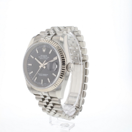 Datejust 36 Jubilee Fluted Black Roulette Dial