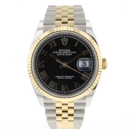 Datejust 36 Steel/Gold Jubilee Black Roman Dial  NEW '26