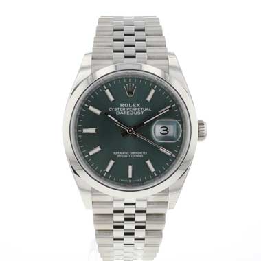 Rolex - Datejust 36 Jubilee Mint Green Dial NEW '26