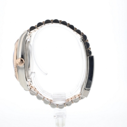 Datejust 36  Steel Everose Gold Fluted Slate Grey Dial