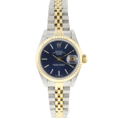 Rolex - Lady-Datejust 26 Steel/Gold Jubilee Blue Dial